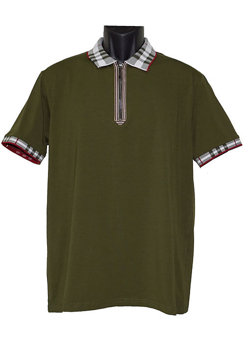 Lanzino Zipper Polo Shirt # SPL040
