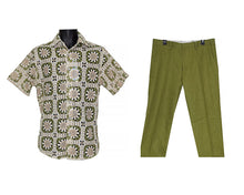 Load image into Gallery viewer, Lanzino Linen Shirt/Pants Set # SSL103 Olive
