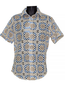 Load image into Gallery viewer, Lanzino Linen Shirt/Pants Set # SSL103 Sky
