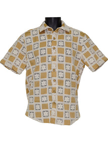 Lanzino Linen Shirt # SSL111 Honey