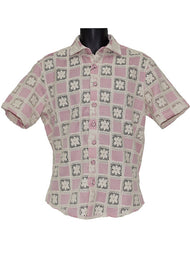 Lanzino Linen Shirt # SSL111 Pink