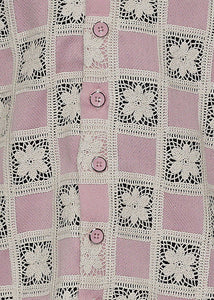 Lanzino Linen Shirt # SSL111 Pink