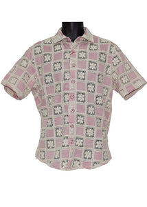 Lanzino Linen Shirt # SSL111 Pink
