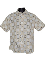 Lanzino Linen Shirt # SSL111 White