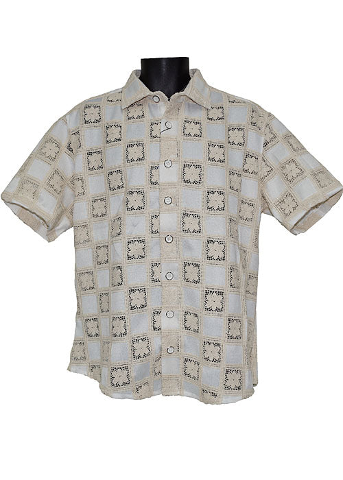 Lanzino Linen Shirt # SSL111 White