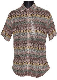 Load image into Gallery viewer, Lanzino Linen Blend Shirt # SSL124 Grey Combo
