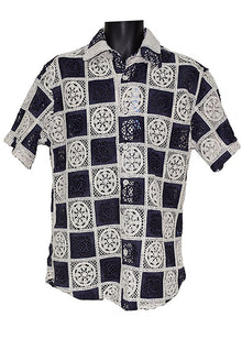 Load image into Gallery viewer, Lanzino Linen Shirt/Pants Set # SSL137 Navy
