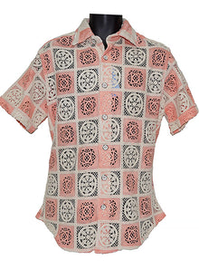 Load image into Gallery viewer, Lanzino Linen Shirt/Pants Set # SSL137 Salmon

