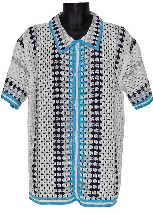 Lanzino Linen Shirt # SSL183 White