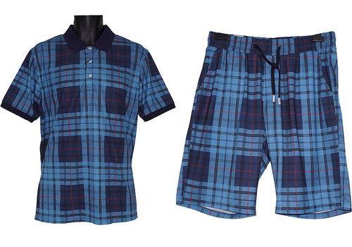 Lanzino Shorts Set # LP64 Blue