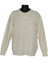 Load image into Gallery viewer, Lanzino Sweater/Jacket # SW077 Cream (White)
