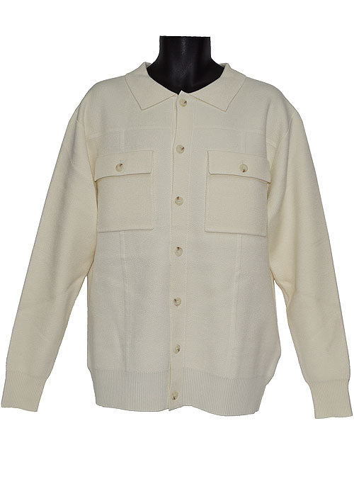 Lanzino Sweater/Jacket # SW077 Cream (White)