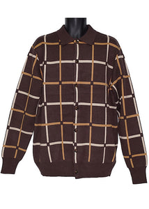 Lanzino Sweater/Jacket # SW098 Brown