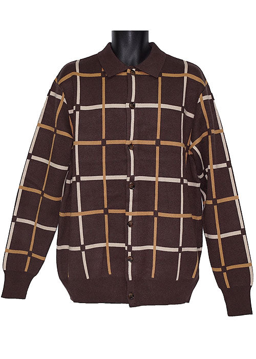 Lanzino Sweater/Jacket # SW098 Brown