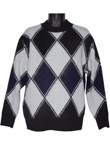 Lanzino Crewneck Sweater # SW149 Black Combo
