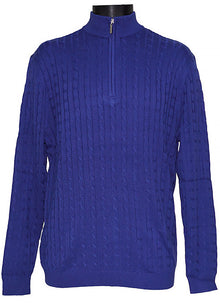 Load image into Gallery viewer, Lavane Zipper Sweater # 2652 Blue
