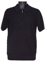 Load image into Gallery viewer, Lavane Zipper Polo Shirt # 2603 Black
