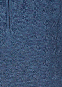 Load image into Gallery viewer, Lavane Zipper Polo Shirt # 2603 Blue
