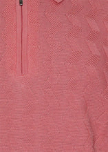 Load image into Gallery viewer, Lavane Zipper Polo Shirt # 2603 Coral
