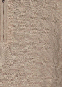 Load image into Gallery viewer, Lavane Zipper Polo Shirt # 2603 Sand
