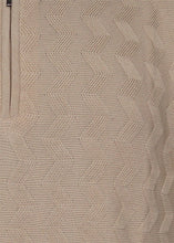 Load image into Gallery viewer, Lavane Zipper Polo Shirt # 2603 Sand
