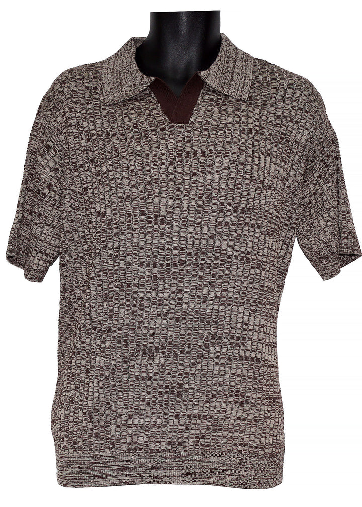 Lavane V-Neck Shirt # 2604 Brown