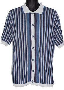 Load image into Gallery viewer, Lavane Button-Down Shirt # MS4 Blue

