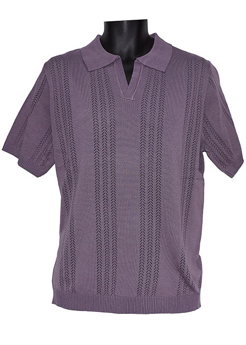 Lavane Polo Shirt # MS5 Plum