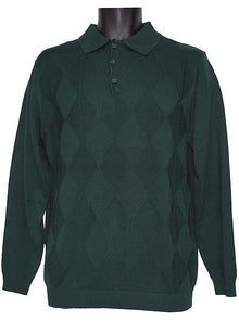 Load image into Gallery viewer, Lavane 3-Button Polo Sweater # 2535 Hunter
