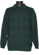 Load image into Gallery viewer, Lavane 3-Button Polo Sweater # 2535 Hunter
