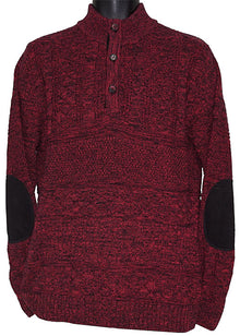 Load image into Gallery viewer, Lavane 3-Button Mockneck Sweater # 2546 Red
