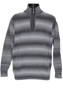 Lavane Zipper Polo Sweater # 2554 Grey