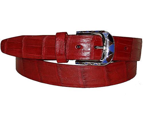 Marco di Milano Alligator Belt # LB61 Cherry - Alligator World
