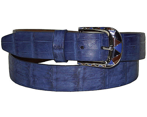 Marco di Milano Alligator Belt # LB56 Blue Jean