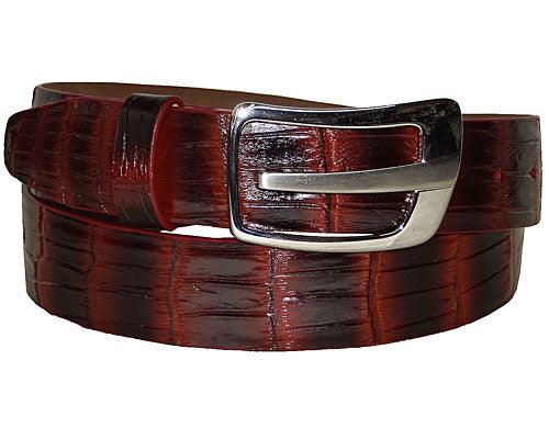 Marco di Milano Alligator Belt # LB59 Cognac Combo