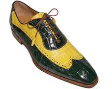 Load image into Gallery viewer, Mezlan Platinum Alligator Shoes 'Ferrara'
