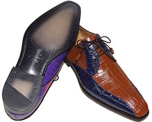 Load image into Gallery viewer, Mezlan Platinum Thanksgiving Sale # TS76 Blue/Gold
