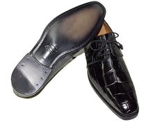 Load image into Gallery viewer, Mezlan Platinum Alligator Shoes 'Padua'
