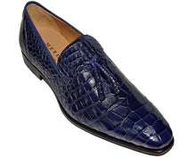 Load image into Gallery viewer, Mezlan Alligator Slip-On Shoes 'Stockholm'

