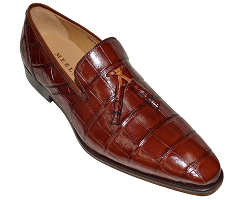 Mezlan Alligator Slip-On Shoes 'Stockholm'
