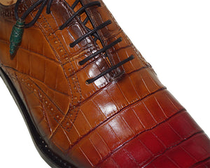 Mezlan Limited Edition Alligator Lace-Up Shoes 'Madrid'