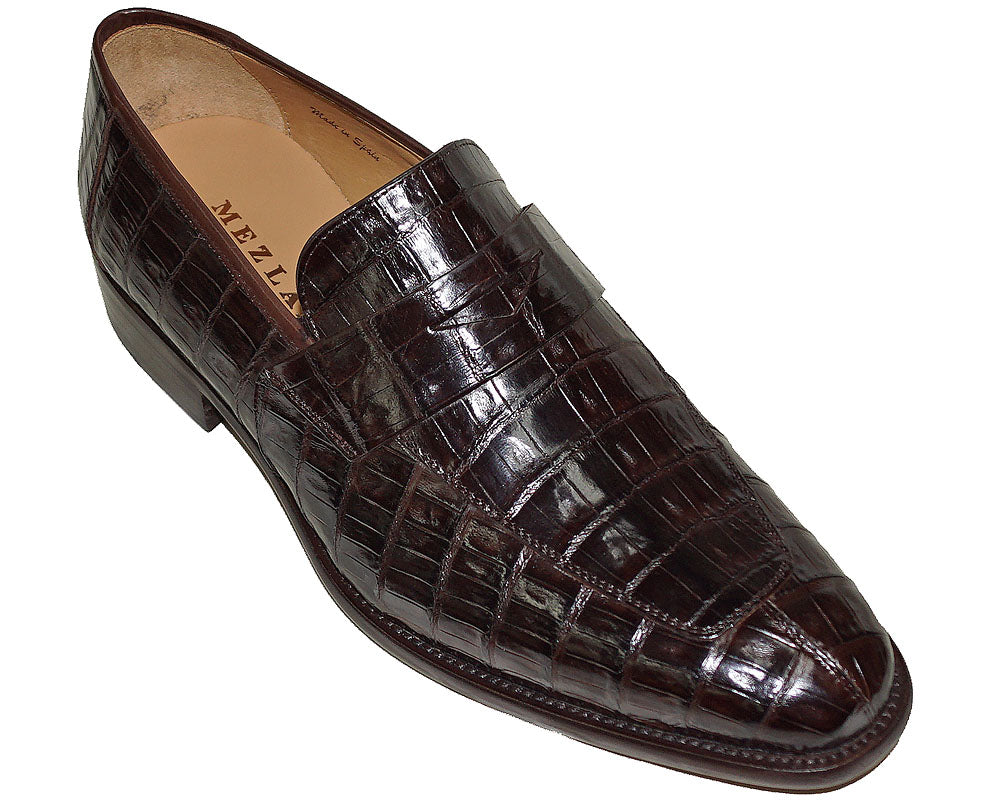Mezlan Dark Brown Crocodile Leather Riley Loafers size 8 Mezlan Magnus Crocodile Sport – Ted main image 2