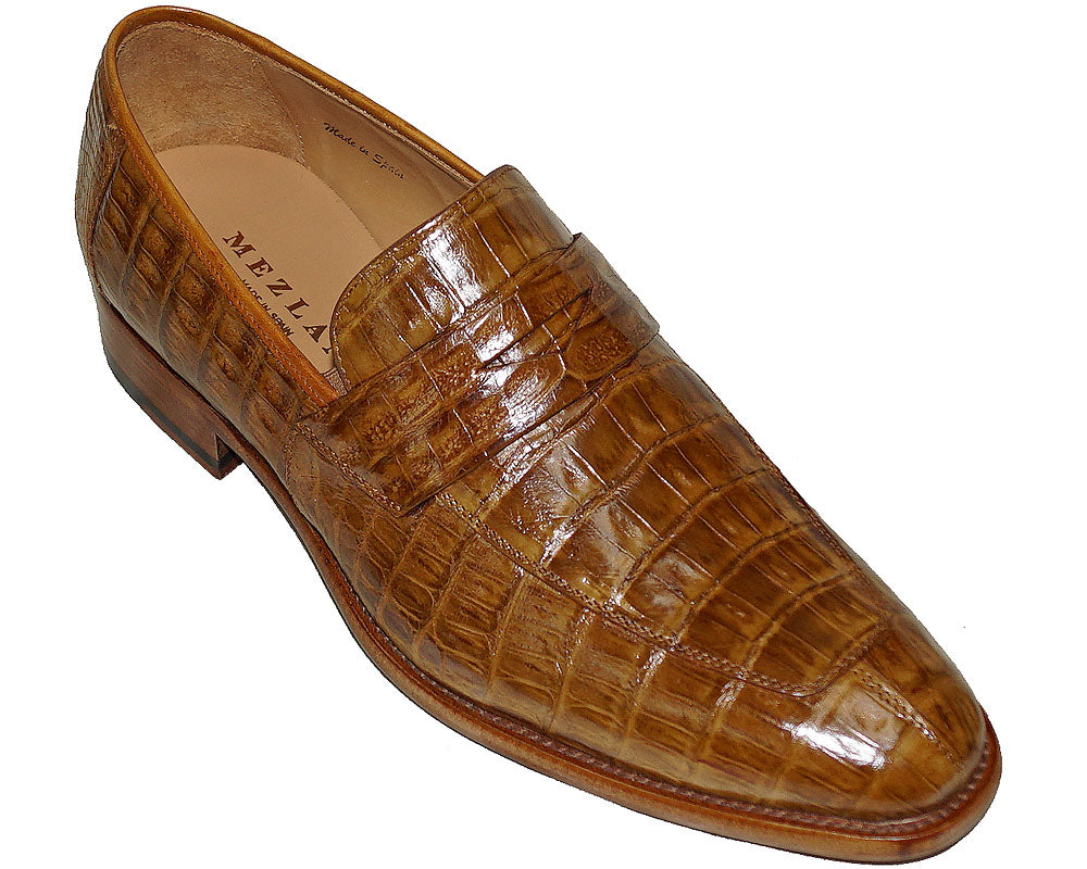 Mezlan Crocodile Shoes #50089 Camel / 13