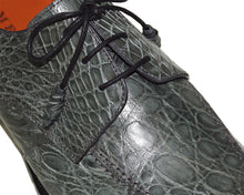 Load image into Gallery viewer, Mezlan Crocodile Lace-Up Shoes # 50155

