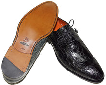 Load image into Gallery viewer, Mezlan Crocodile Lace-Up Shoes # 50155
