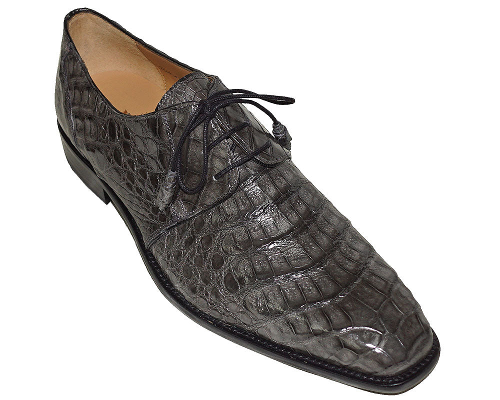 Mezlan of Spain Genuine Crocodile Skin Blue Derby Shoes ANDERSON (USA Men Size)