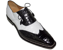 Load image into Gallery viewer, Mezlan Crocodile Lace-Up Shoes # 50223
