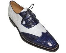 Load image into Gallery viewer, Mezlan Crocodile Lace-Up Shoes # 50223
