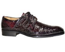 Load image into Gallery viewer, Mezlan Crocodile Lace-up Shoes # 50224
