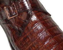 Load image into Gallery viewer, Mezlan Crocodile Buckle Shoes # 50225
